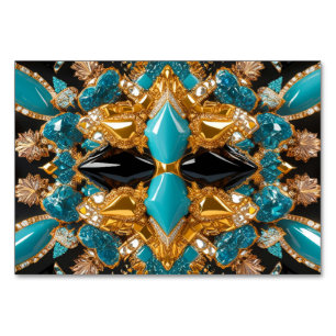 Cartão especial de mesa com cores das Bahamas