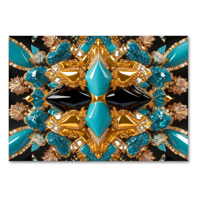 Cartão especial de mesa com cores das Bahamas (Frente)