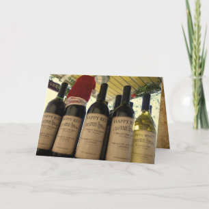 Cartão Especial de Vinho de Natal!