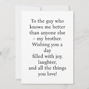 CARTÃO ESPECIAL PARA ANIVERSÁRIO DO IRMÃO ESPECIAL