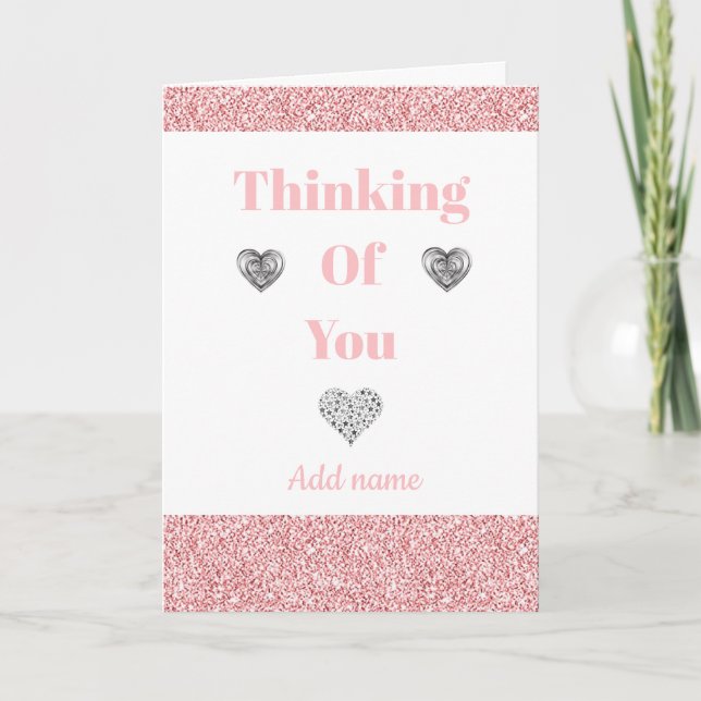 Cartão especial personalizado de pensamento (Frente)