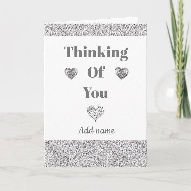 Cartão especial personalizado de pensamento (Frente)