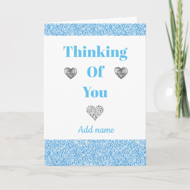 Cartão especial personalizado de pensamento (Frente)