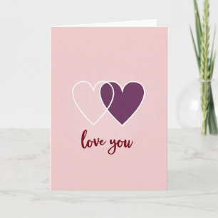 Cartão Especial Romântico Amor Você Corações