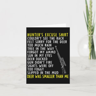Cartão Especialidades Engraçadas De Caça - Caça-Épocas -