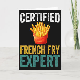 Cartão Especialista Certificado em Batata Frita Trump Ama