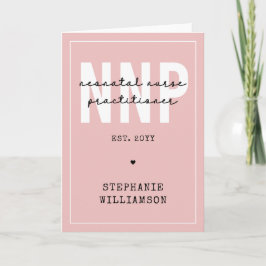 Cartão Especialista em Enfermeiro Neonatal NNP Personaliz