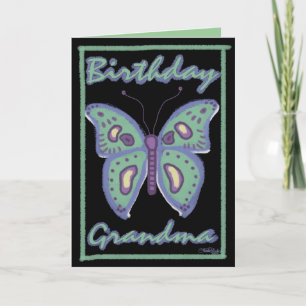 Cartão Específica da Família Borboleta Birthday