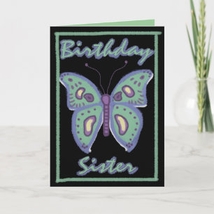 Cartão Específica da Família Borboleta Birthday