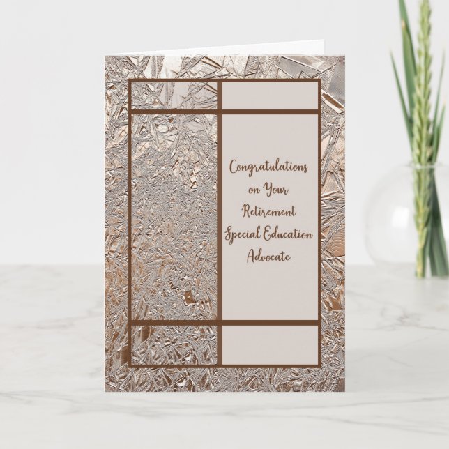 Cartão Especificações dos Parabéns de aposentadoria. Ed.  (Frente)
