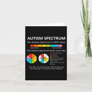 Cartão Espectro Não É Conhecido Por Autismo Autista Linea