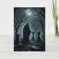 Espectro no Cemitério de Halloween