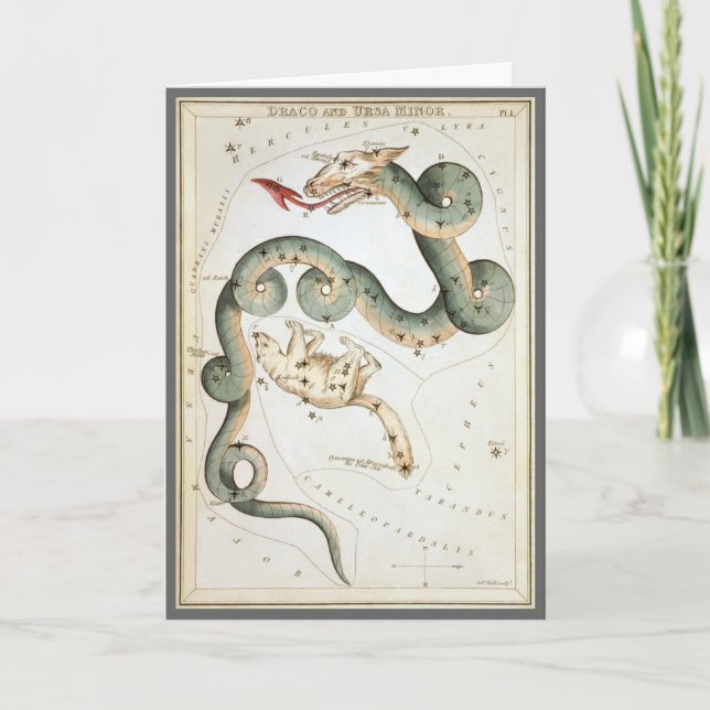 Cartão Espelho da Urânia, Mapa Celestial da Astronomia Vi (Frente)