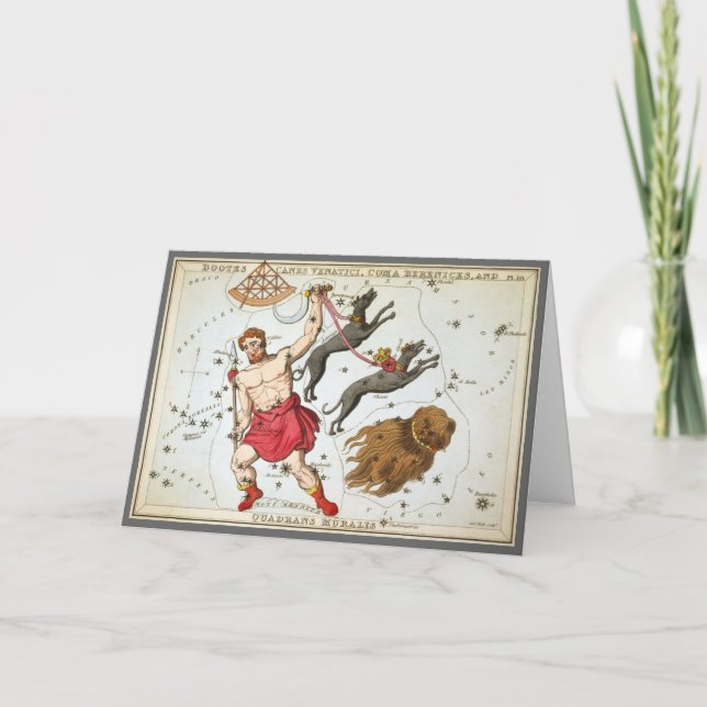 Cartão Espelho da Urânia, Mapa Celestial da Astronomia Vi (Frente)