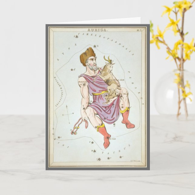 Cartão Espelho da Urânia, Mapa Celestial da Astronomia Vi (Flor Amarela)