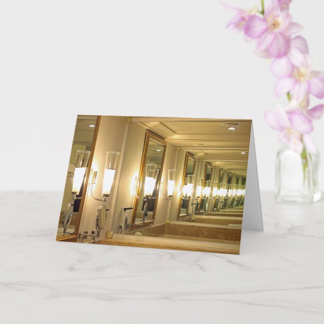 Cartão Espelho infinito (Orquídea)