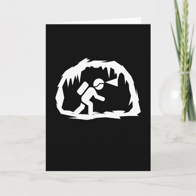 Cartão Espelologia das Cavernas de Caverna (Frente)