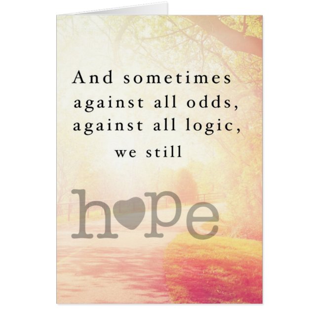 Cartão Esperança (Frente)