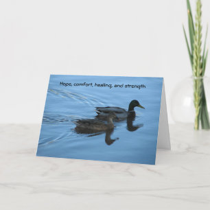 Cartão Esperança, conforto, cura e força