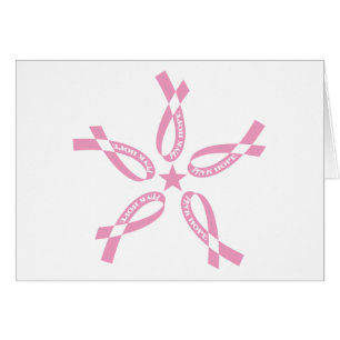 Cartão Esperança cor-de-rosa