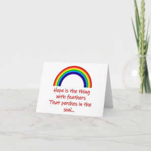 Cartão Esperança É O Que Tem Penas
