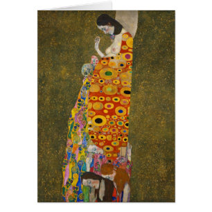 Cartão Esperança II de Gustav Klimt, Arte Nova Antiga