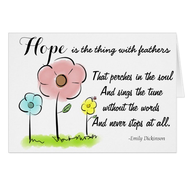 Cartão Esperança: Tudo será toda direito (Frente Horizontal)