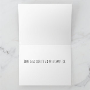 Cartão Esperando por você - dele