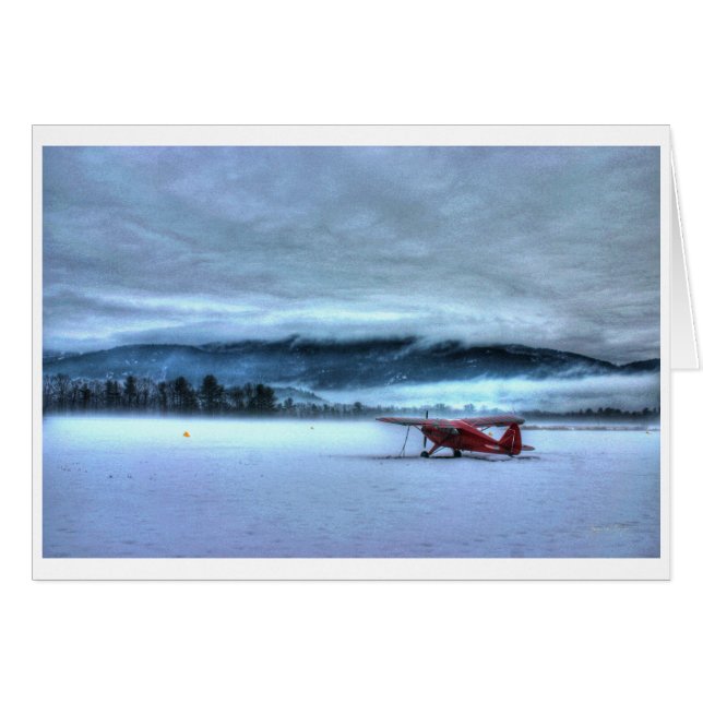 Cartão Esperar no verão (plano vermelho nenhum 2) (Frente Horizontal)