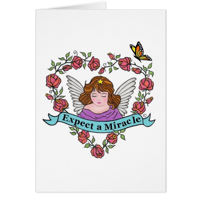 Cartão Esperar um milagre (Frente)