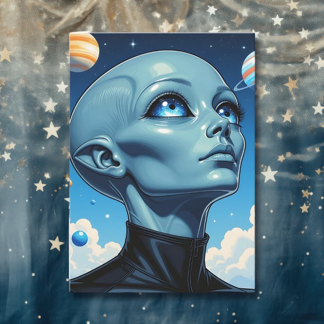 Cartão Espero que seu aniversário esteja fora deste mundo (Criador carregado)