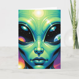 Cartão Espero que seu aniversário seja de outro mundo | A