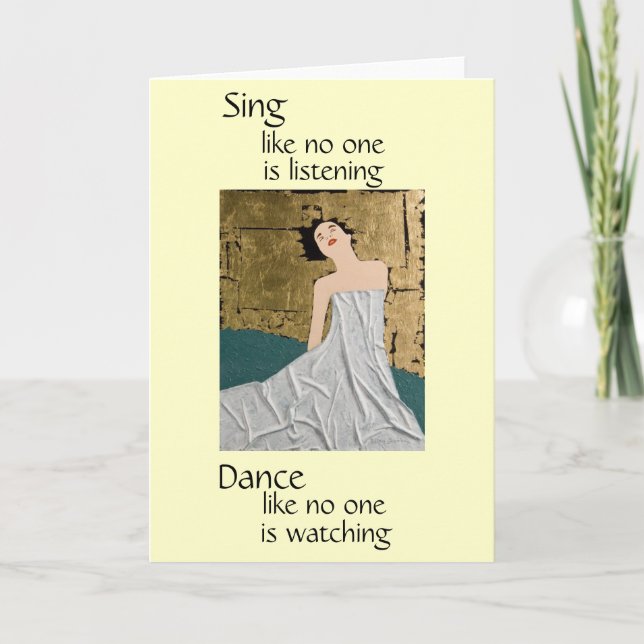 Cartão Espero Que Você Dance (Frente)