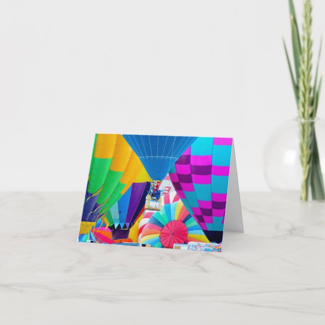 Cartão Espetáculo de balão de ar quente (Frente)