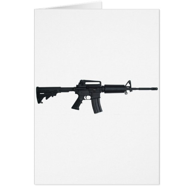 Cartão Espingarda de assalto AR15 (Frente)