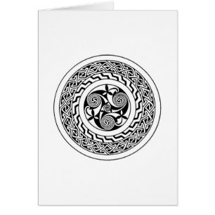 Cartão Espiral Celta