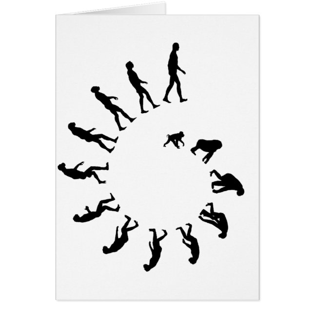 Cartão Espiral da evolução (Frente)