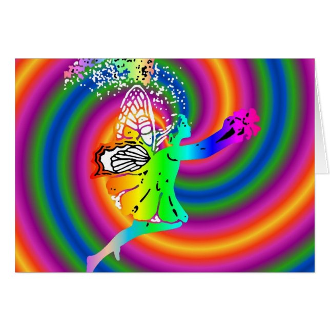 Cartão espiral de fada (Frente Horizontal)