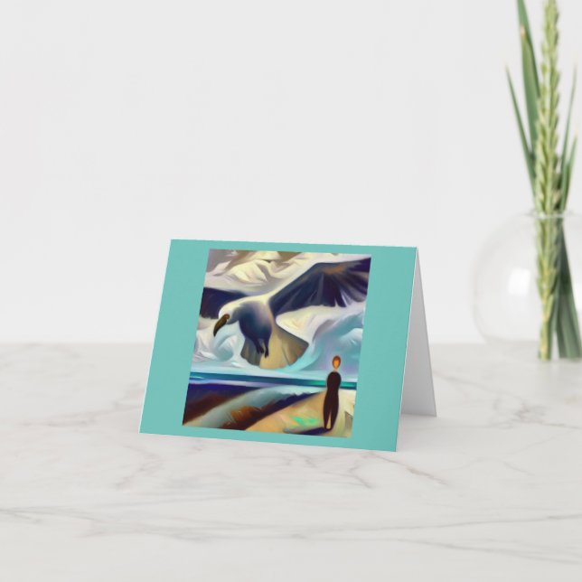 Cartão Espírito Animal Albatroz 3 (Frente)