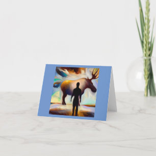 Cartão Espírito Animal Moose 3