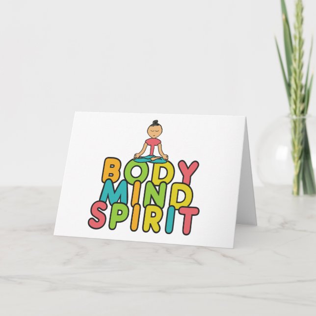 Cartão Espírito da mente corporal (Frente)