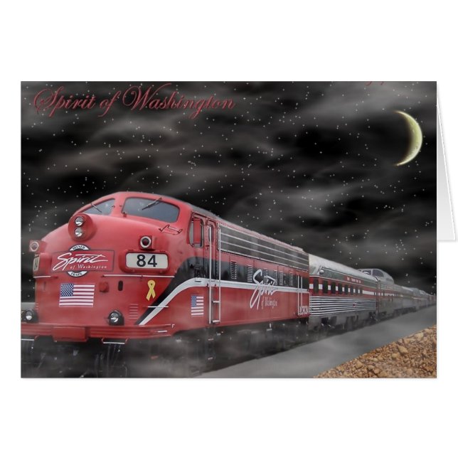 Cartão espírito de Washington (Frente Horizontal)