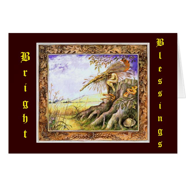 Cartão Espírito do Milho (Frente Horizontal)