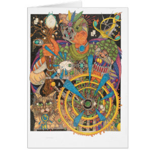 Cartão Espírito do Shaman - coragem destro