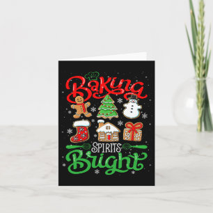 Cartão Espírito Espirituoso Rosquinha de Natal Árvore Xma