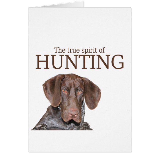 Cartão Espírito verdadeiro do urso lustroso da caça (Frente)