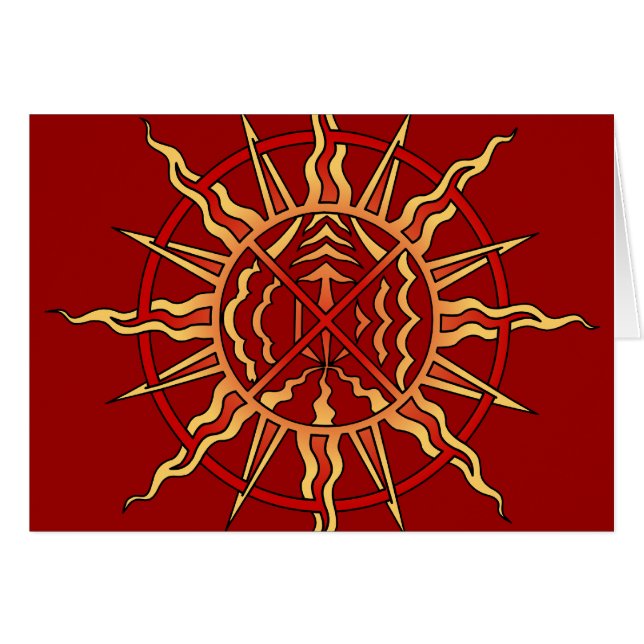 Cartão Espiritual Cartão Nativo Primeira Nação Car (Frente Horizontal)