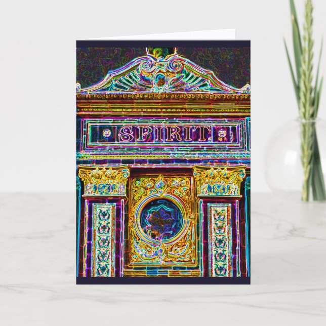 Cartão espiritual colorido (Frente)