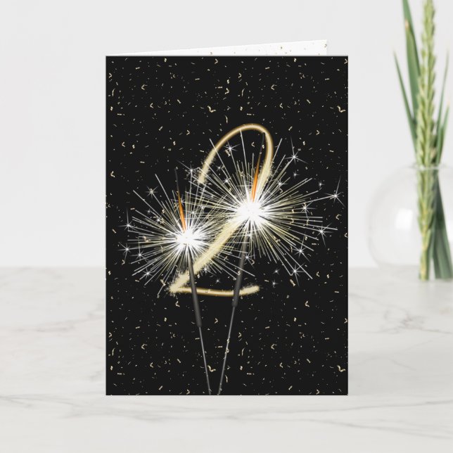 Cartão Espontadores de aniversário de casamento do segund (Frente)