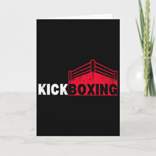 Cartão Esporte de Ringue de Luta de Kickboxing